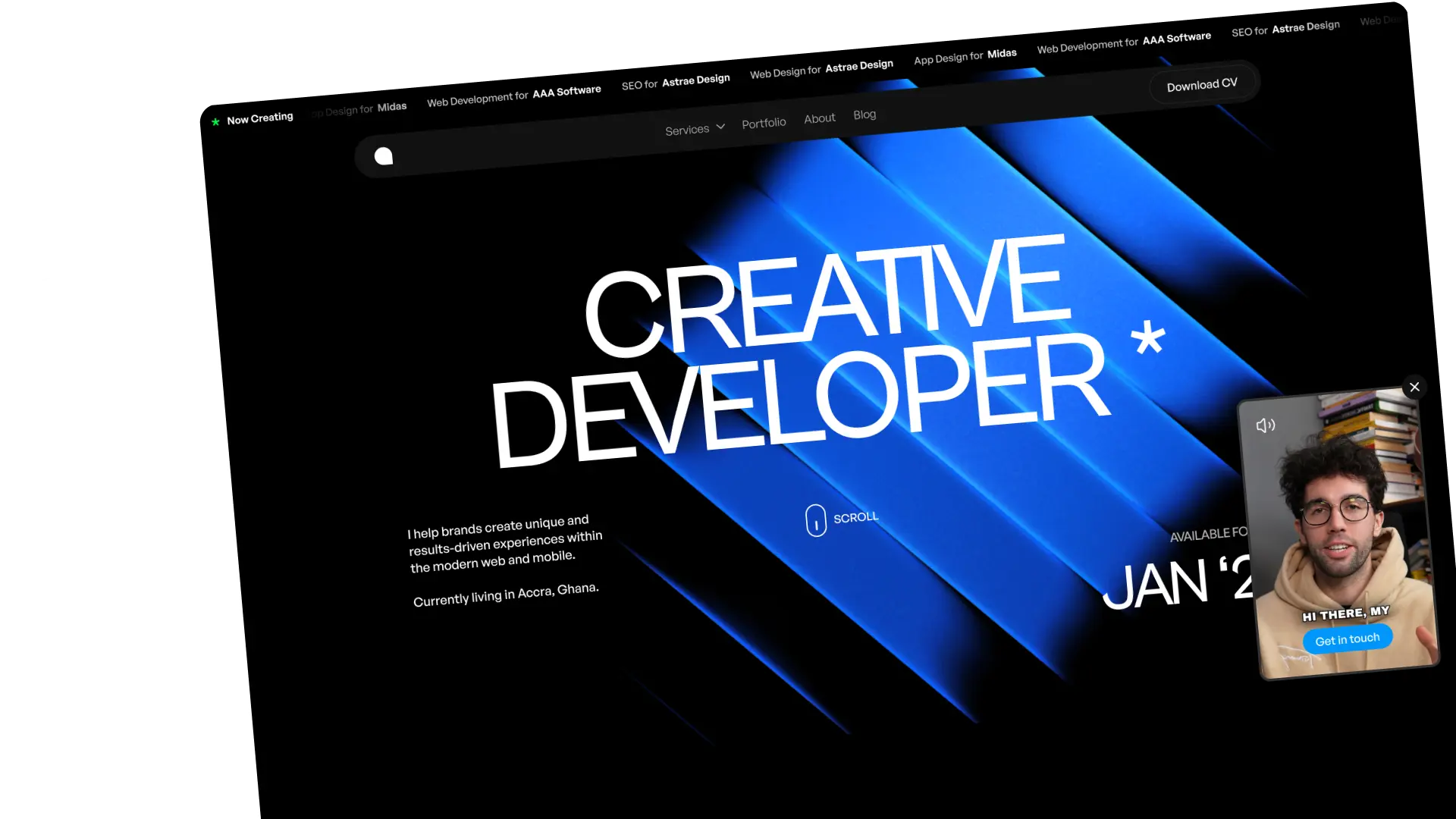 Arete - Creative Developer Portfolio