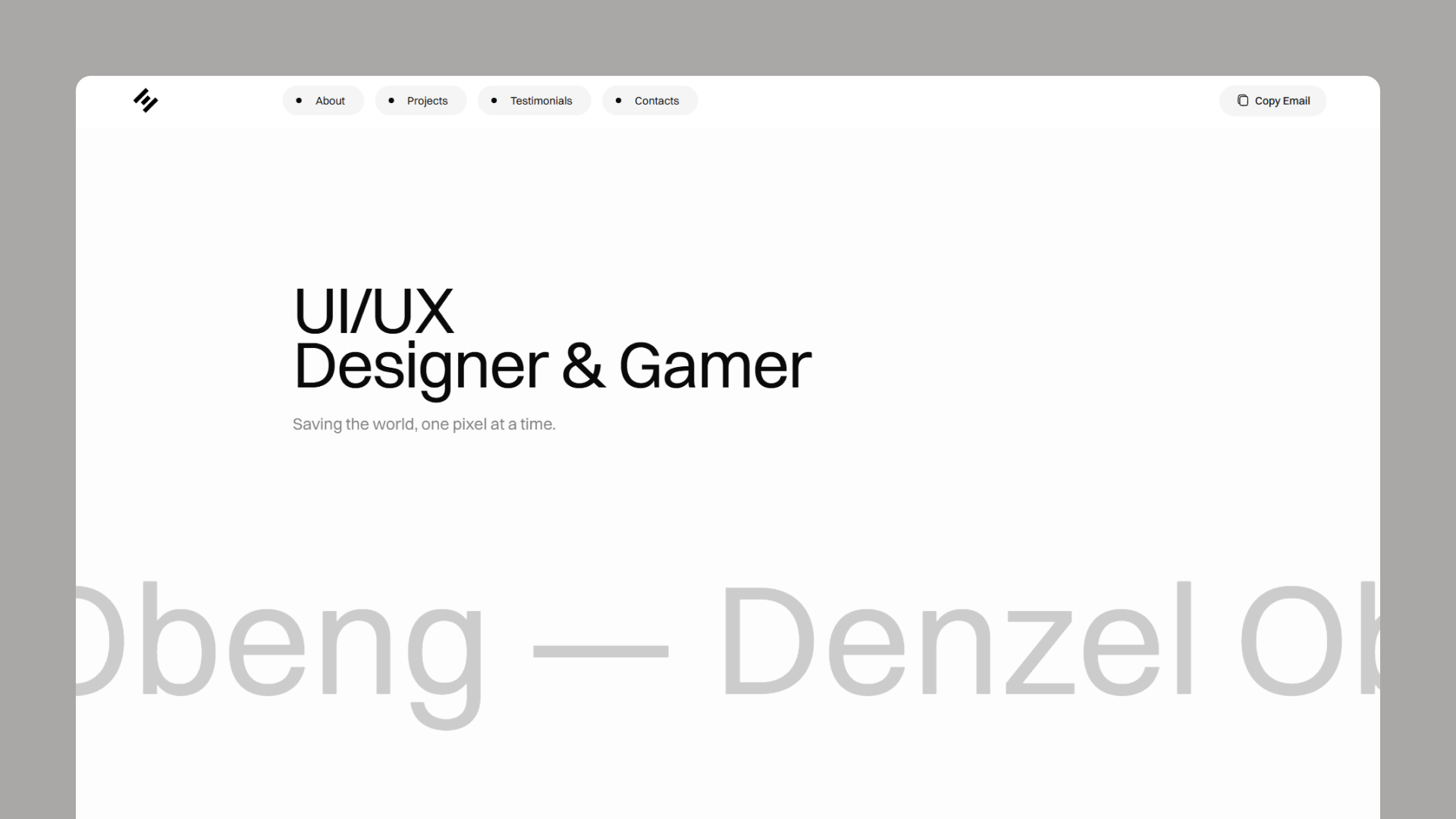 Zel - Clean Designer Portfolio hover